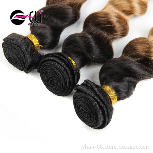 Hot sale  1B 27 Loose  Wave 100% virgin human hair Brazilian